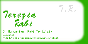 terezia rabi business card